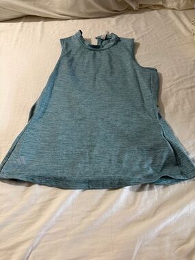 Adidas Heather Teal Blue Golf Sleeveless Top SZ: S